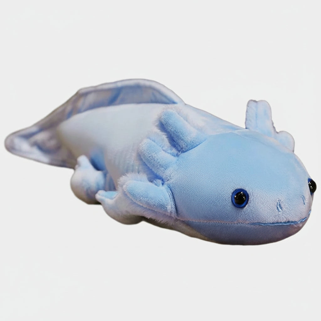 Kawaii Axolotl Plush Toy – 17.7 Inch Soft Stuffed Pillow Blue
