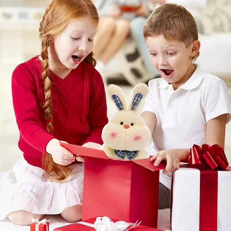 Cute Rabbit Doll Plush Toy (9 Inches) - Skin-Friendly Stuffed Animal for Bedroom & Home Decor