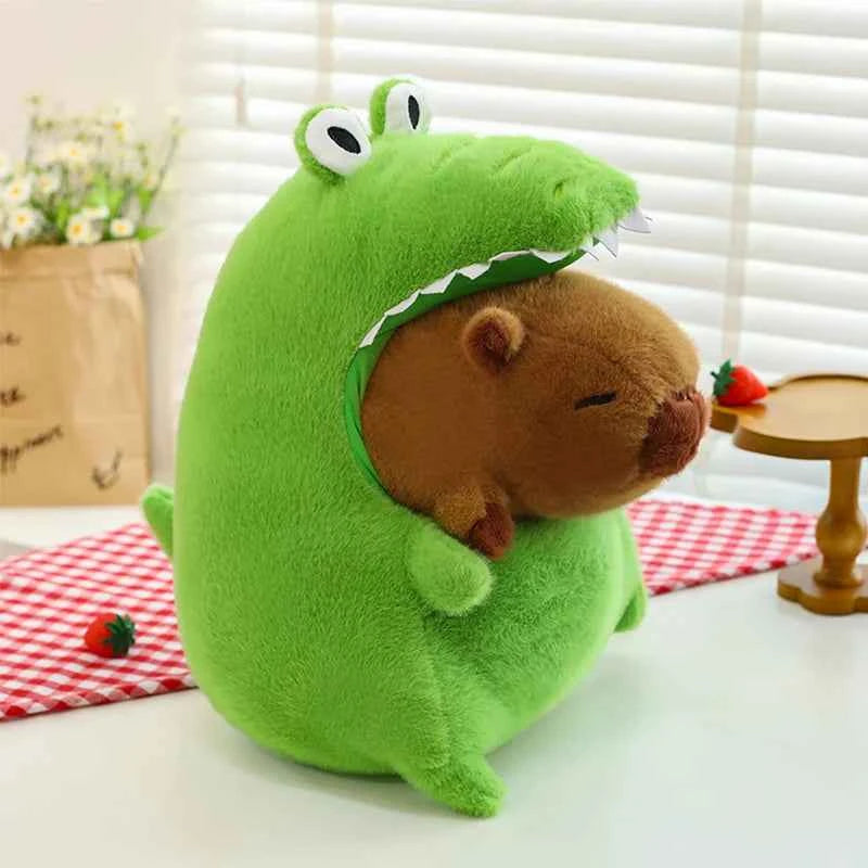 Cute Crocodile Shark Capybara Peripheral Plush Doll Capibara Plush Doll Giant Kawaii Stuffed Animal Doll Kids Birthday Gift Toys