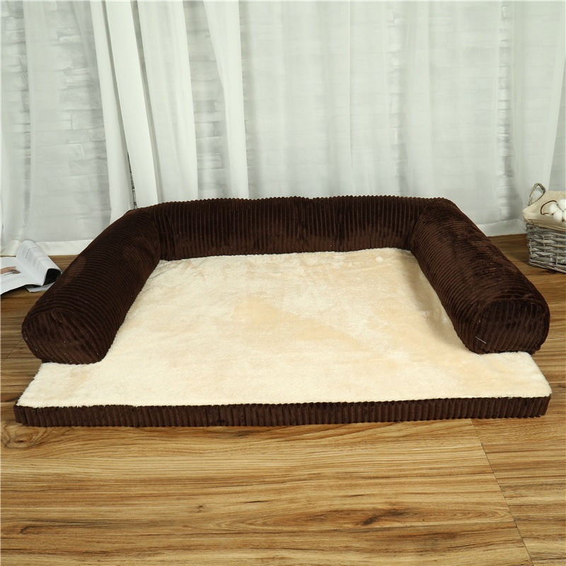 Pet Dog Bed Coffee Bilateral