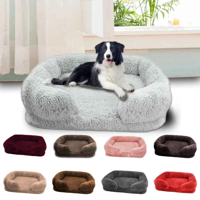 fluffy dog beds plush dog bed