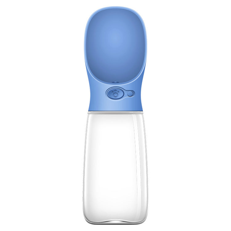 Pet Water Cup Outdoor Portable Water Bottle Sea blue 550ML