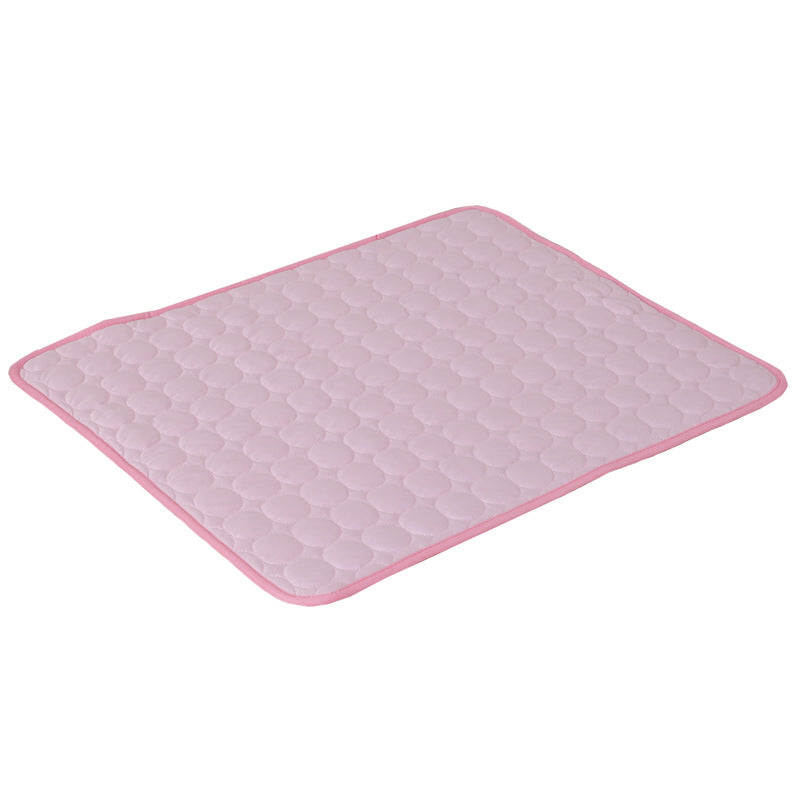Dog Cooling Mat Summer Pets Cold Bed Extra Large For Small Big Dogs Pet Accessories Cat Durable Blanket Sofa Cat Ice Pad Blanket Pet Products Pink Edging