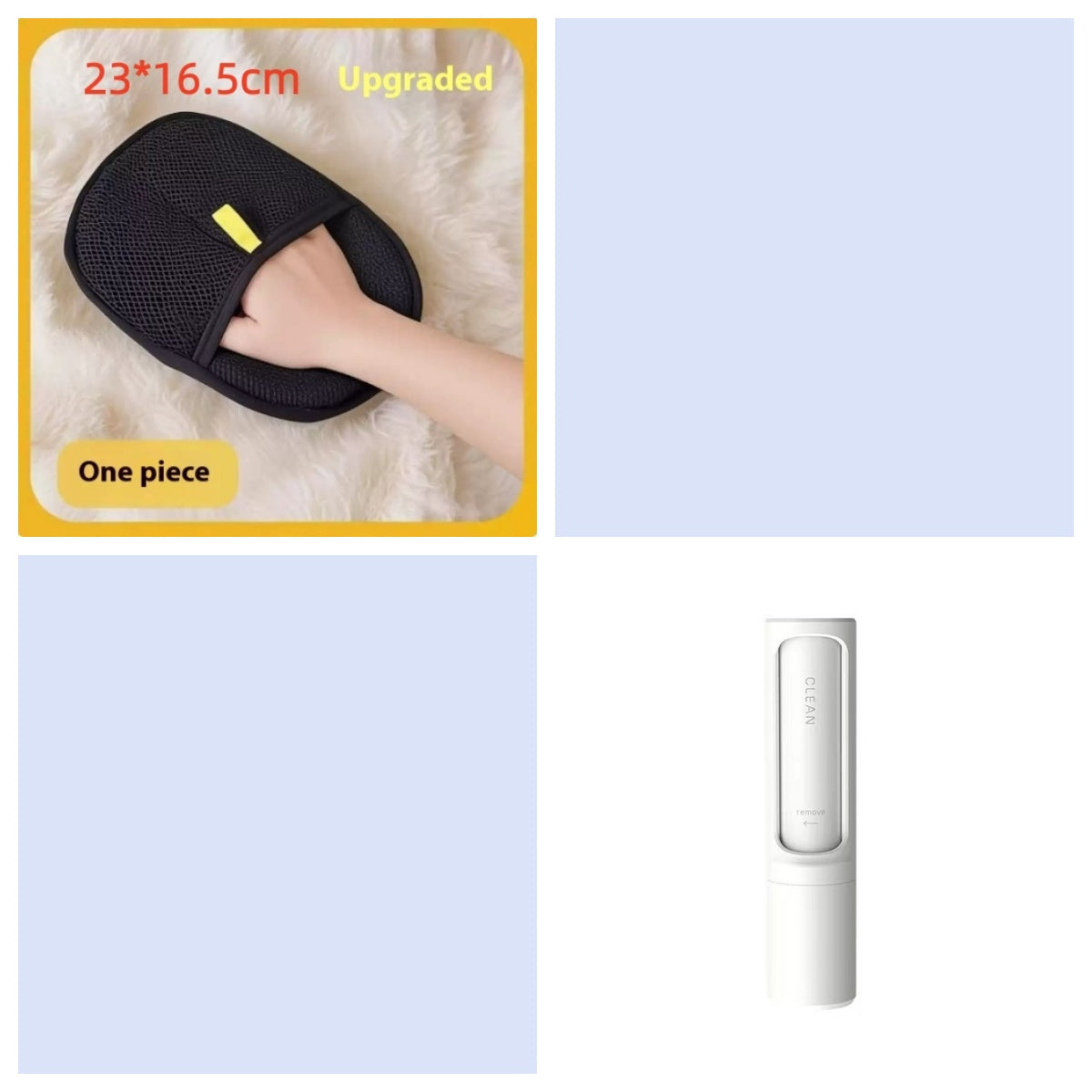 2-1 Reusable Pet Hair Remover Brush Lint Roller Portable Effective Self Cleaning Tool for Cat Dog Fur Hair Dust Removal Brush Set8