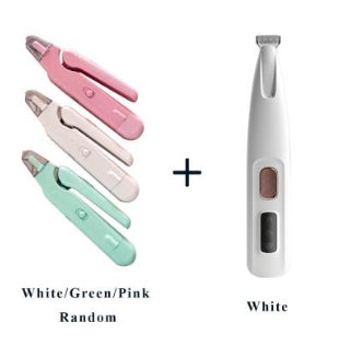 2 In 1 Pet Nail Clippers With Led Light Dog Cat Special Blood Line Scissors Multifunction Animals Paw Nail Trimmer Pet Supplies Set10