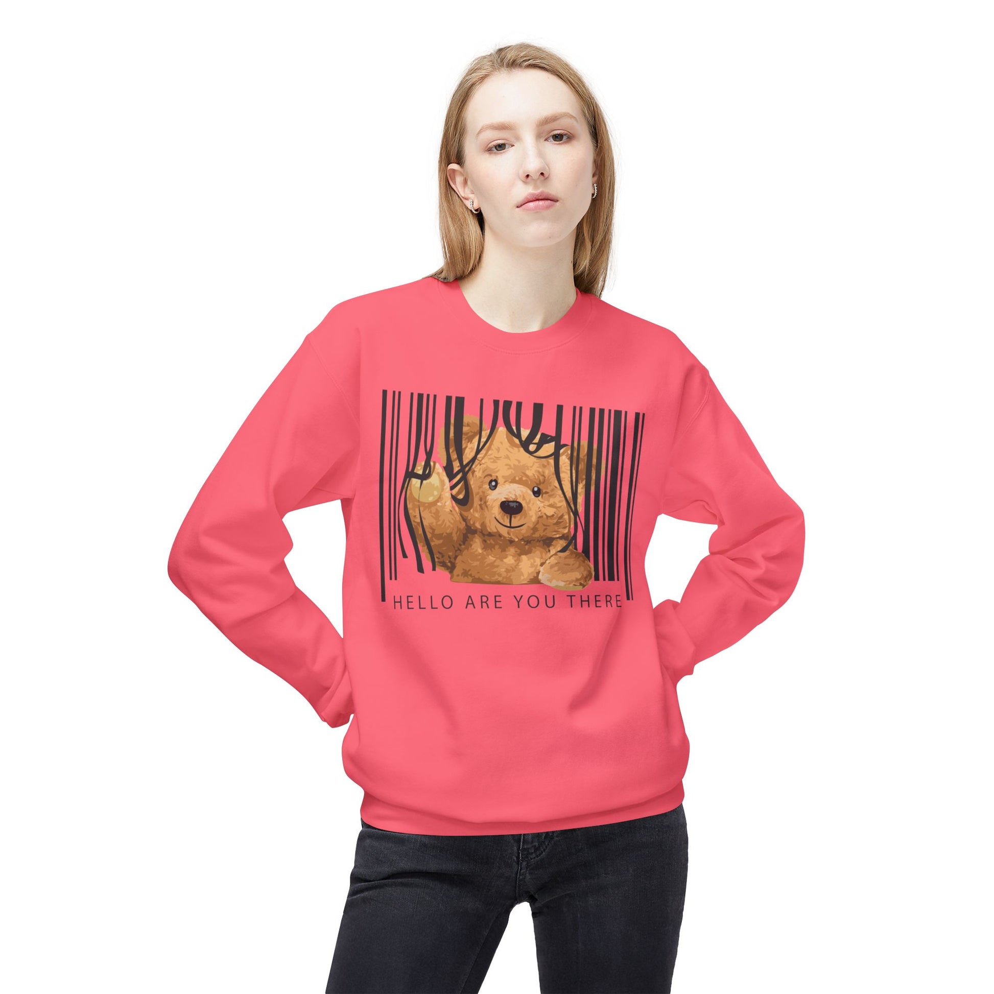 Cozy Graphic Sweatshirt with Cute Bear Design - Perfect for Gift Giving, Casual Wear, Spring Outfits, Birthday and Animals Lovers