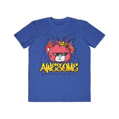 Awesome Graphic Tee for Men, Urban Wear For Men, Fun T-Shirt, Birthday Gift, Streetwear Style, Lightweight Comfortable Wear Heather Blue