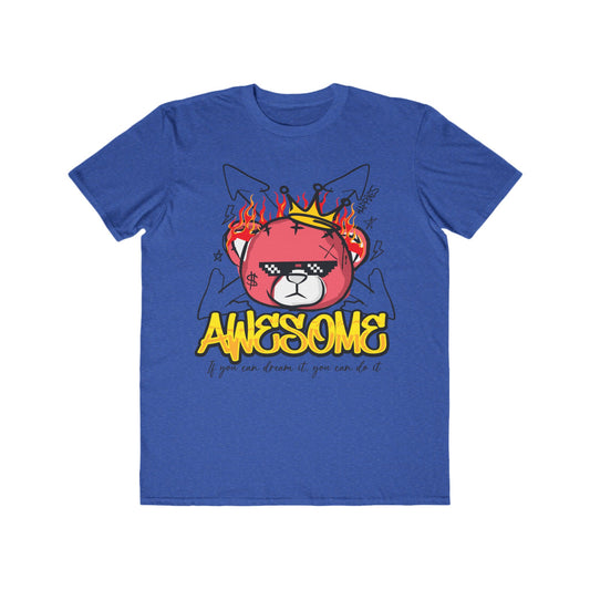 Awesome Graphic Tee for Men, Urban Wear For Men, Fun T-Shirt, Birthday Gift, Streetwear Style, Lightweight Comfortable Wear Heather Blue