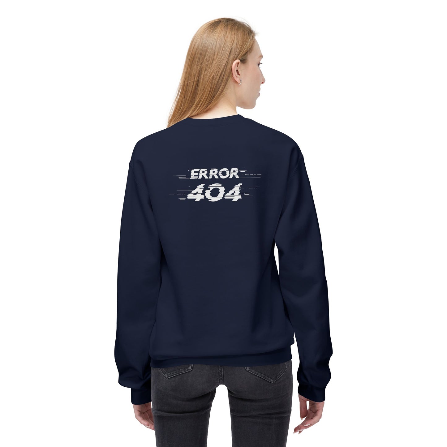 Error 404 Crewneck Sweatshirt, Funny Gift for Tech Lovers, Unisex Fleece Sweater, Casual Outfit, Geeky Humor Clothing