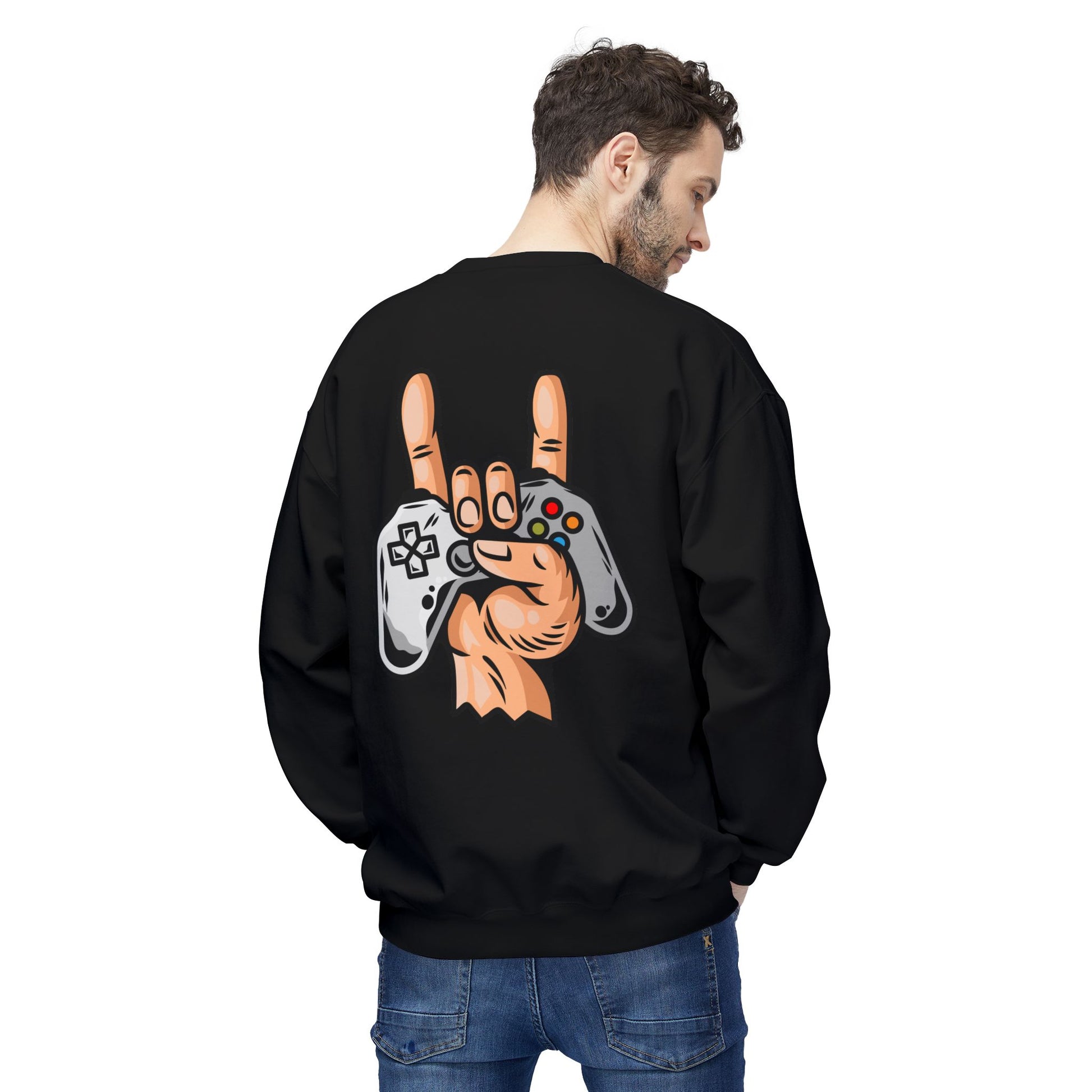Gamer Fleece Crewneck Sweatshirt, Unisex Sweatshirt for Gamers, Gaming Apparel, Perfect Gift for Birthdays, Geek Culture, Casual Wear