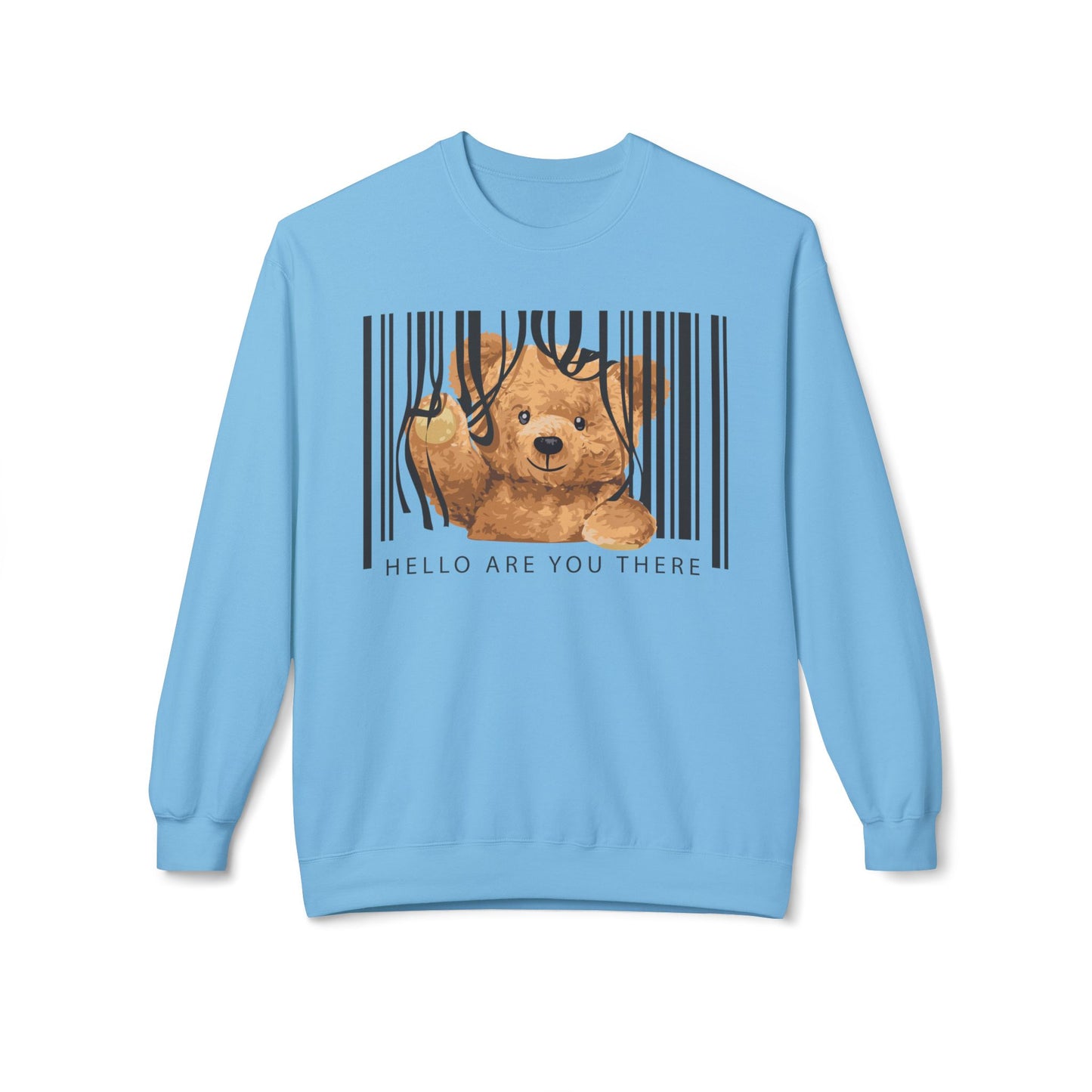 Cozy Graphic Sweatshirt with Cute Bear Design - Perfect for Gift Giving, Casual Wear, Spring Outfits, Birthday and Animals Lovers Sky
