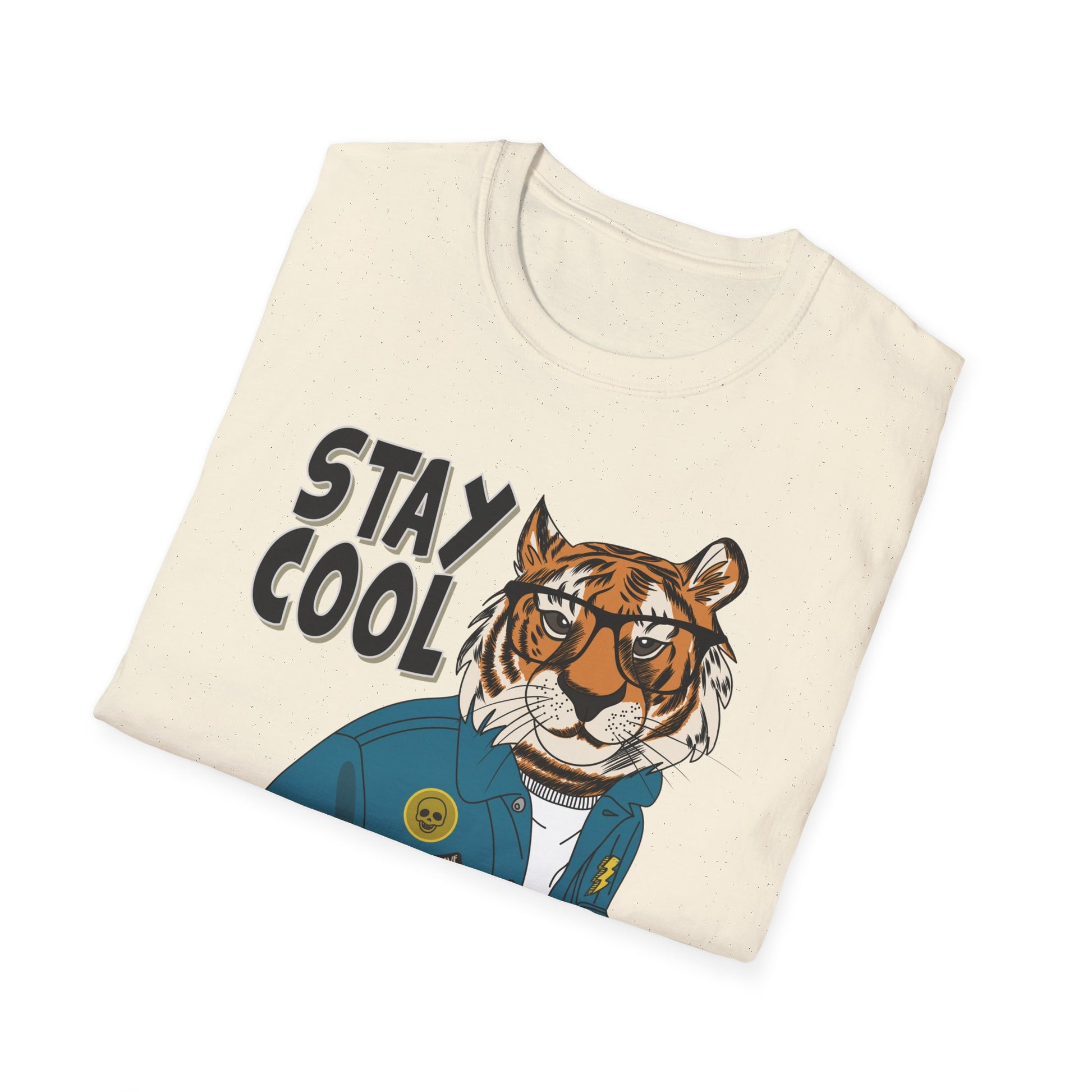 Cool Tiger Graphic T-Shirt | Stay Cool Tee, Unisex Sizes, Casual Wear, Gift for Animal Lovers, Everyday Style