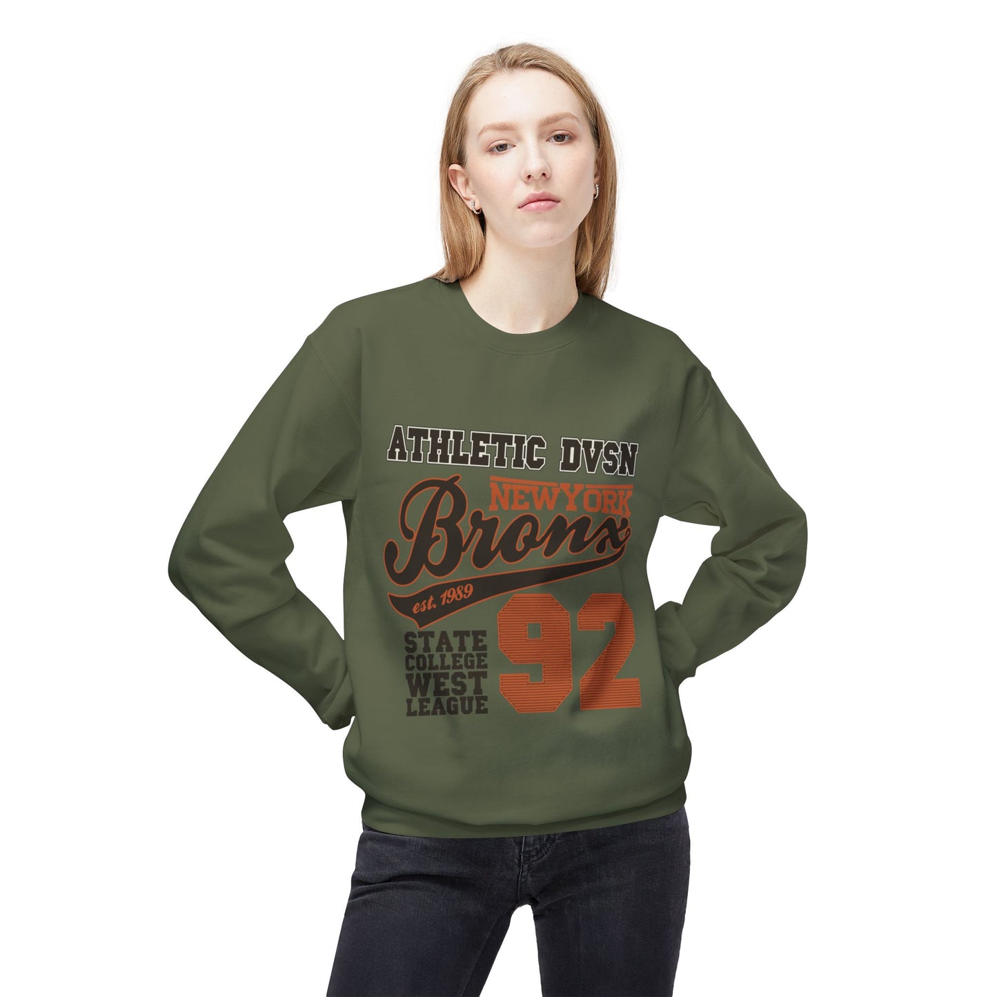 Vintage Athletic Crewneck Sweatshirt, Casual Pullover, Retro Style, Cozy Loungewear, Gift for Him/Her, Sports Fan Apparel