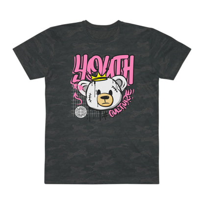 Urban Youth Culture Tee - Graphic T-Shirt, Streetwear Apparel, Trendy Shirt, Casual Wear, Hip-Hop Fashion Storm Camo