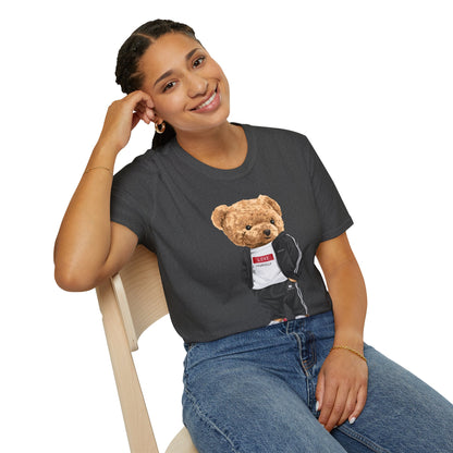 Casual Graphic Tee: Trendy Bear Design, Fun Unisex T-Shirt, Perfect for Gifts, Casual Wear, Everyday Style