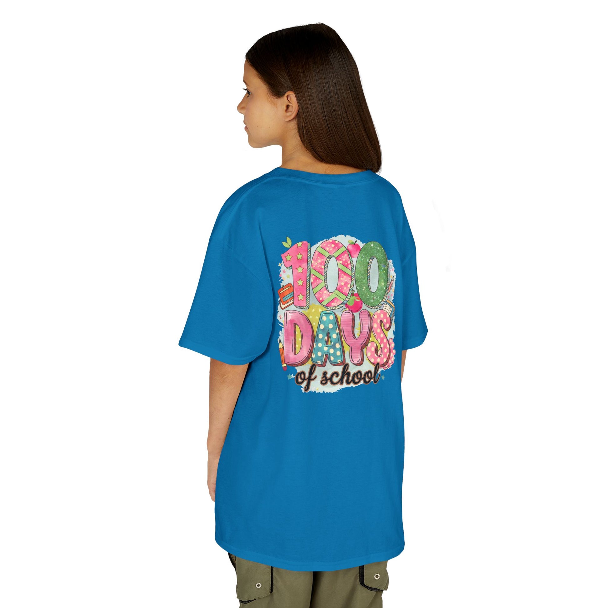 Kids 100 Days of School Tee, Fun t-shirt for kids, Milestone celebration shirt, Perfect for school events, Unique kids' apparel