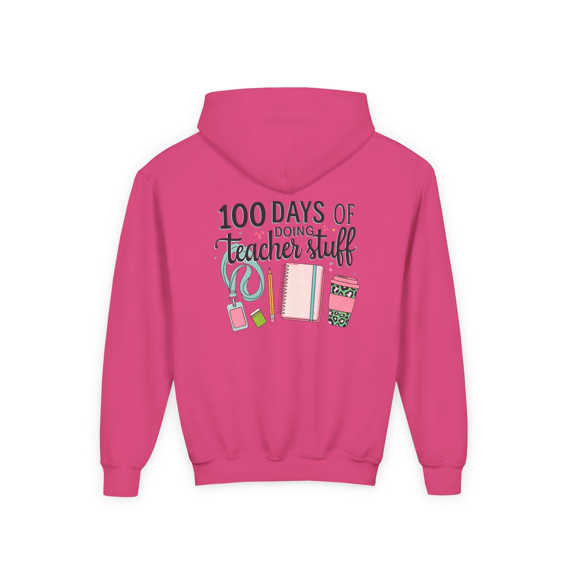 Teacher Appreciation Youth Hoodie, Perfect for School Days, Gifts for Educators, 100 Days of Teacher Stuff, Cozy Classroom Wear, Fun