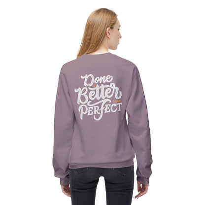 Motivational Fleece Sweatshirt: Cozy Crewneck, Perfect for Self-Care Days, Gift for Friends, Inspirational Quotes, Peer Encouragement
