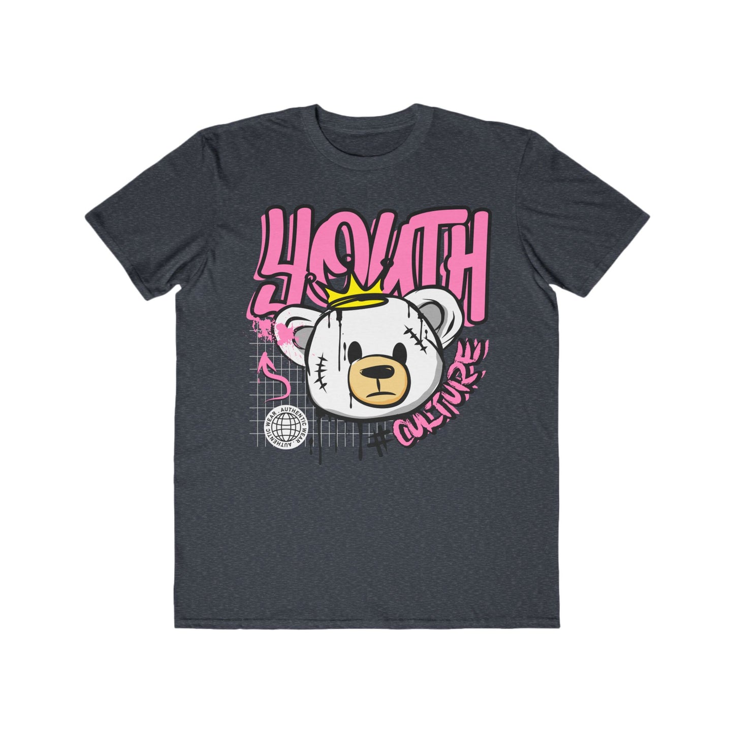 Urban Streetwear Tee, Youth Culture Graphic T-Shirt, Trendy Casual Wear for Teens, Unisex Fashion Top, Perfect Gift for Birthday Heather Navy