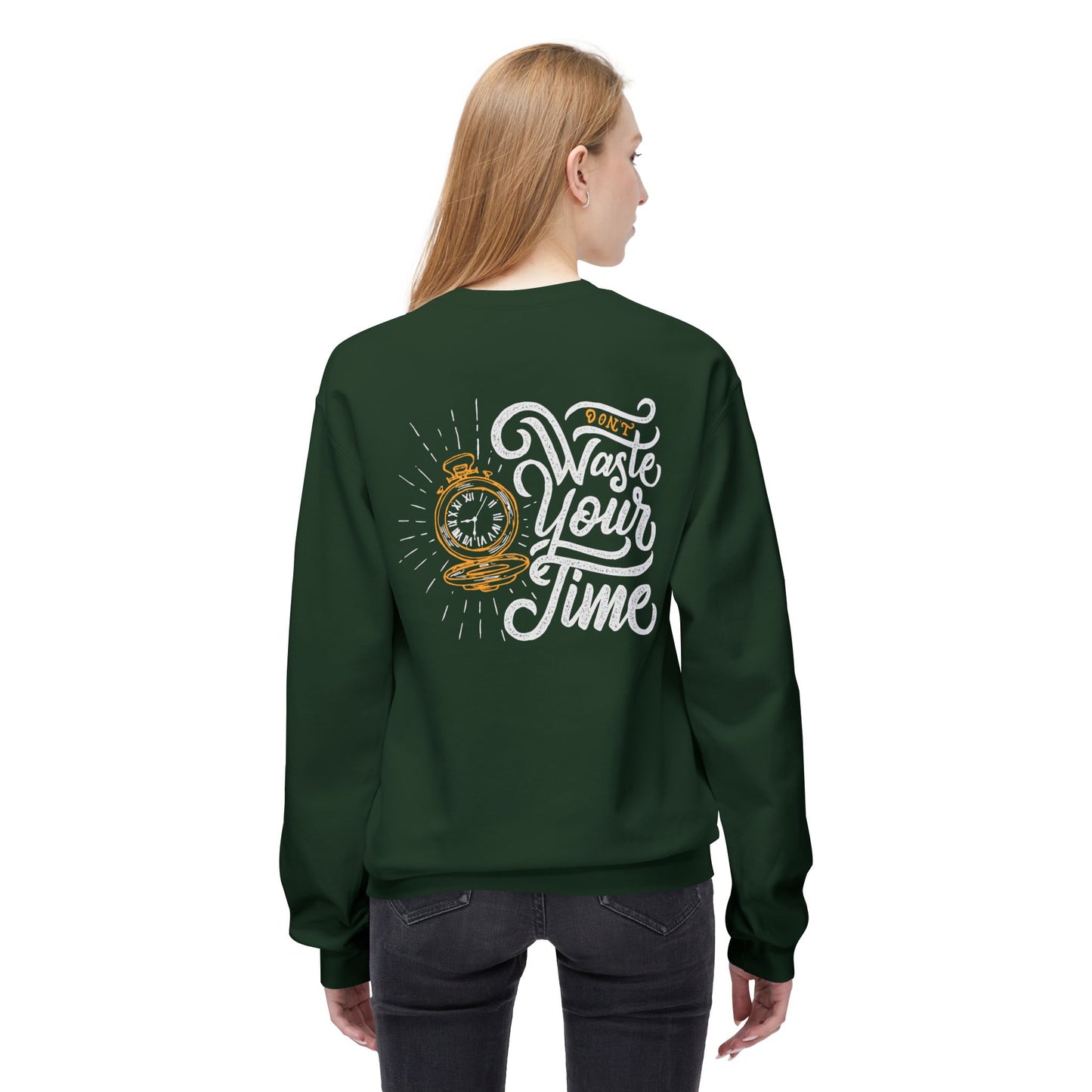 Time Reminder Crewneck Sweatshirt | Cozy Gift for Friends, Casual Wear, Motivation, Birthdays, Fun Philosophy Fashion