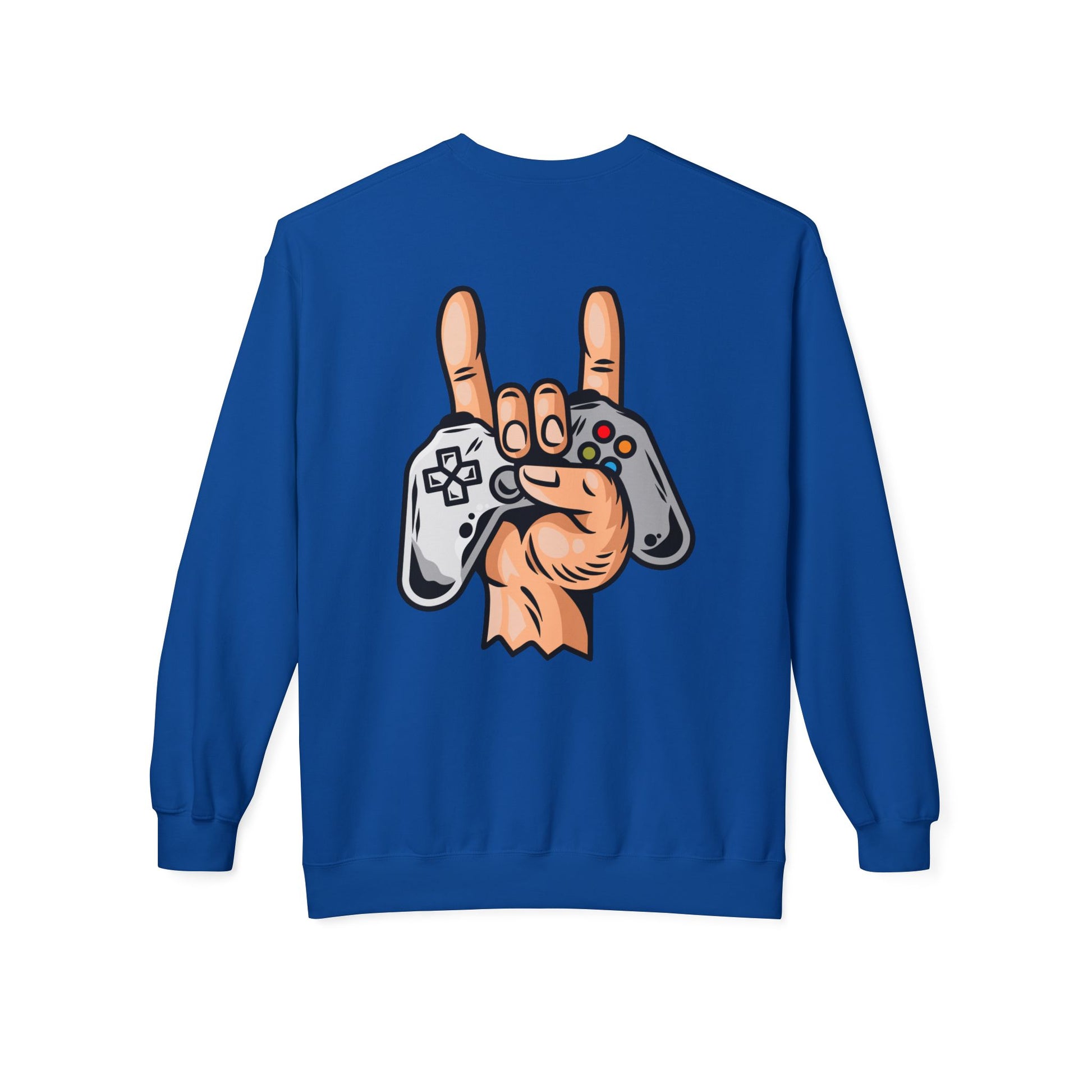 Gamer Fleece Crewneck Sweatshirt, Unisex Sweatshirt for Gamers, Gaming Apparel, Perfect Gift for Birthdays, Geek Culture, Casual Wear