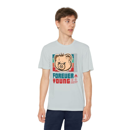 Forever Young Youth Tee - Trendy Cotton T-Shirt for Kids, Perfect for Birthdays, Parties, Sports Events, Gifts, Casual Wear