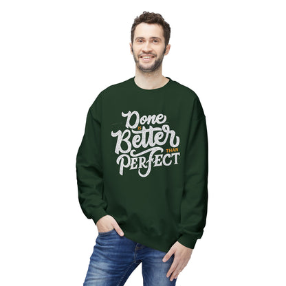 Motivational Fleece Sweatshirt: Cozy Crewneck, Perfect for Self-Care Days, Gift for Friends, Inspirational Quotes, Peer Encouragement