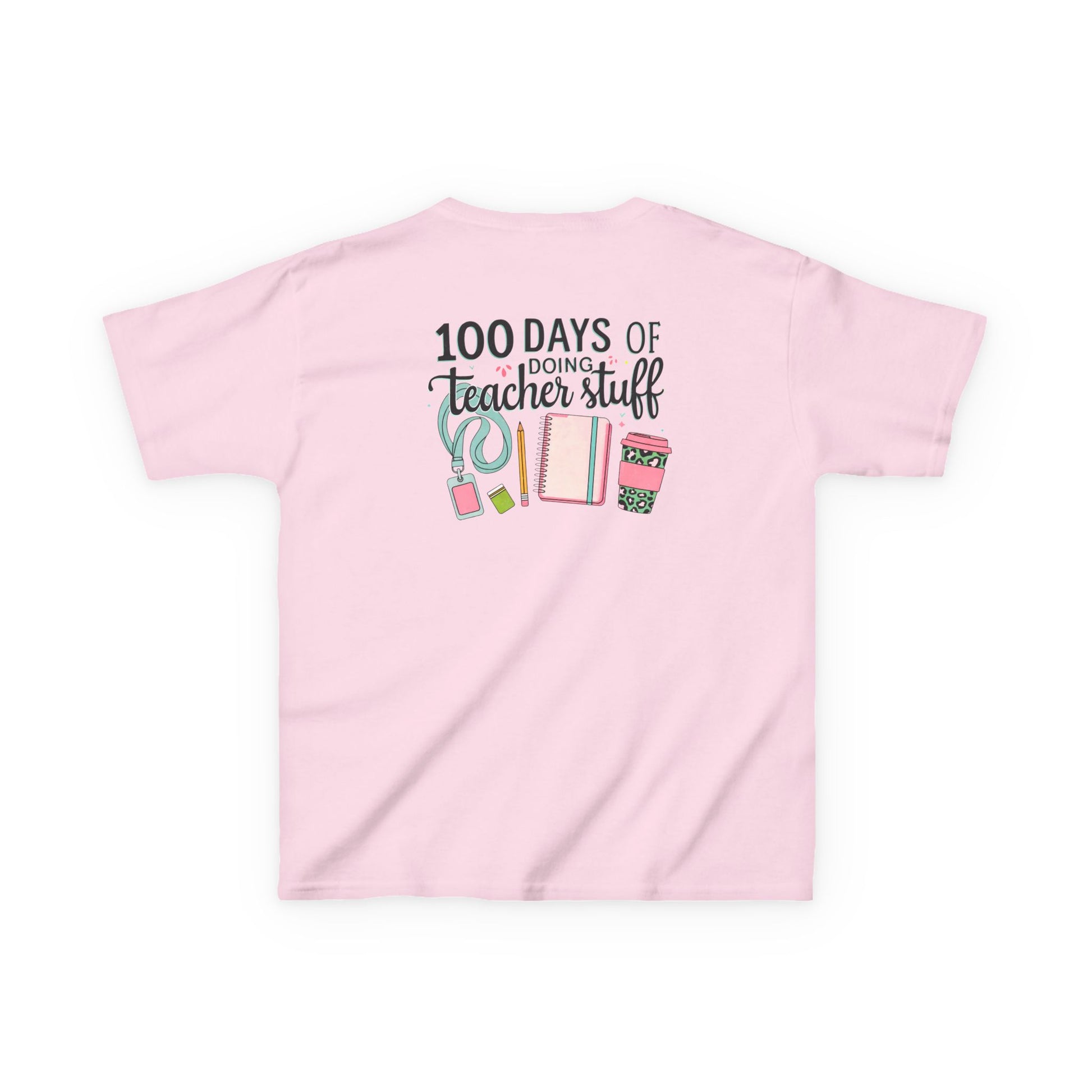 Teacher Appreciation Kids Tee, 100 Days of Teacher Stuff Shirt, School Spirit Tee, Gift for Future Educators, Kids' Classroom Apparel