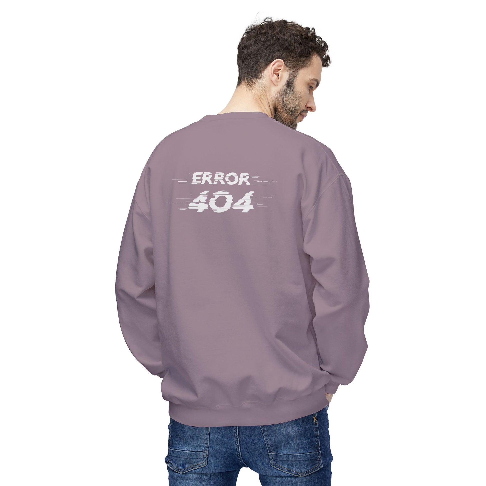 Error 404 Crewneck Sweatshirt, Funny Gift for Tech Lovers, Unisex Fleece Sweater, Casual Outfit, Geeky Humor Clothing