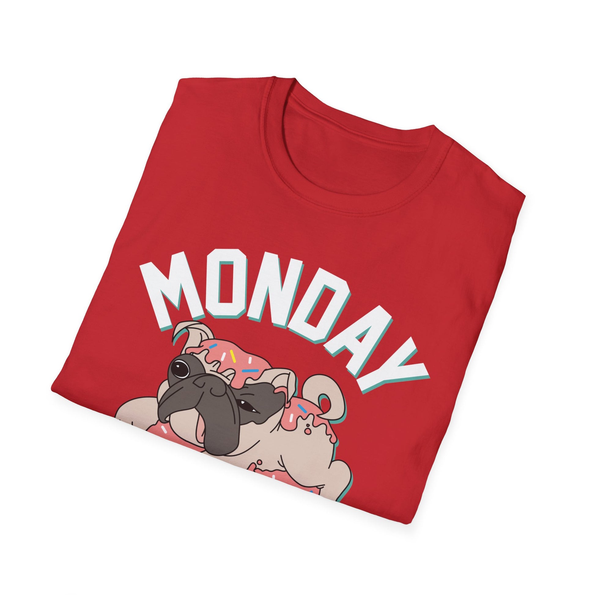 Cozy Cartoon Tee: Perfect for Lazy Days & Dog Lovers, Unisex Softstyle T-Shirt, Relaxed Fit, Casual Shirt, Cute Dog Design, Everyday Wear