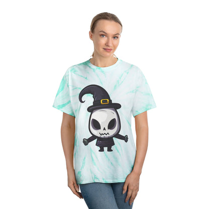 Whimsical Tie-Dye Tee, Fun Halloween Shirt, Spooky Casual Wear, Ghostly Gift for Kids, Witchy Vibe Apparel, Perfect for Parties - Cozy Kawaii LLC