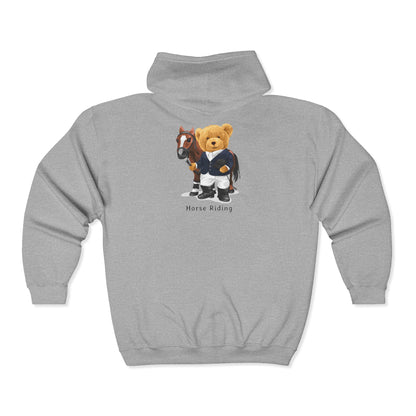 Cozy Unisex Horse Lovers Hooded Sweatshirt, Cute Animal Hoodie, Gift for Equestrians, Casual Wear, Horse Riding Sweatshirt