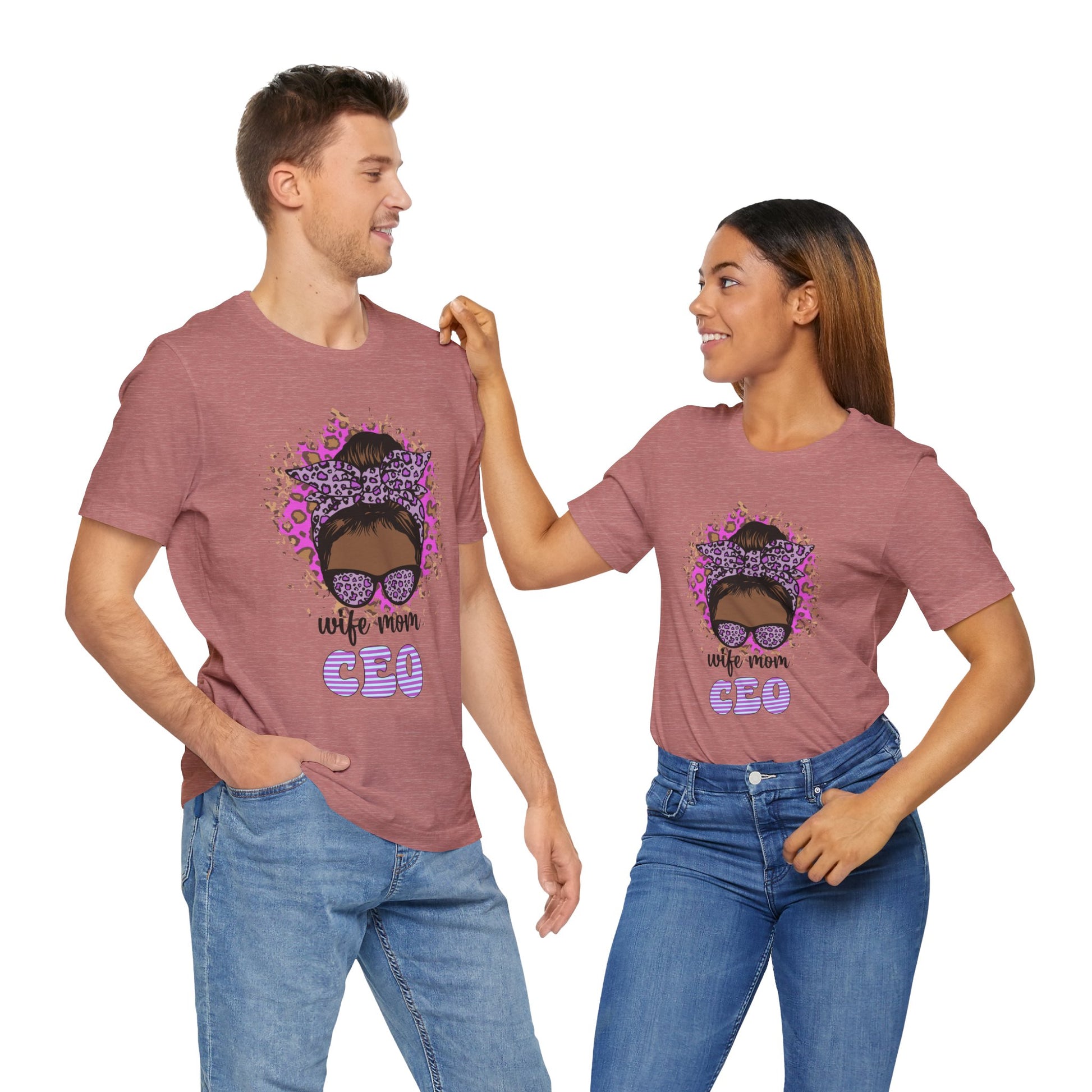 Wife Mom CEO T-Shirt: Empowering Tee for Moms, Gifts for Mother's Day, Women's Casual Wear, Motivational Apparel, Cute Graphic Tee