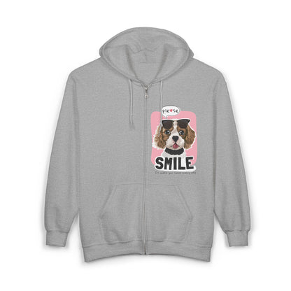 Cavalier King Charles Spaniel Sunglasses Zip Hoodie