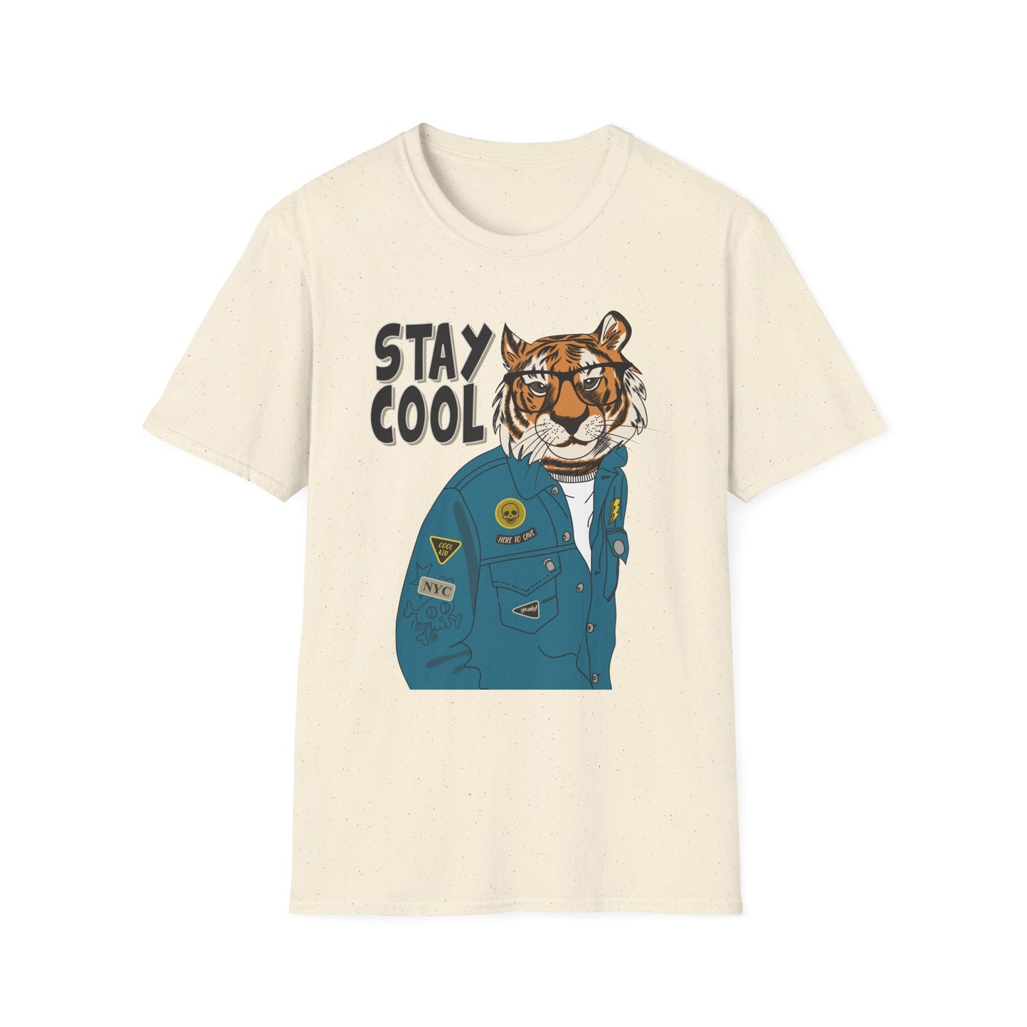 Cool Tiger Graphic T-Shirt | Stay Cool Tee, Unisex Sizes, Casual Wear, Gift for Animal Lovers, Everyday Style