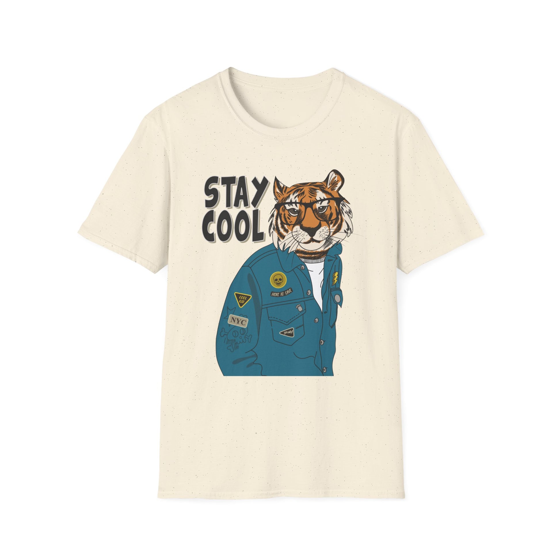 Cool Tiger Graphic T-Shirt | Stay Cool Tee, Unisex Sizes, Casual Wear, Gift for Animal Lovers, Everyday Style