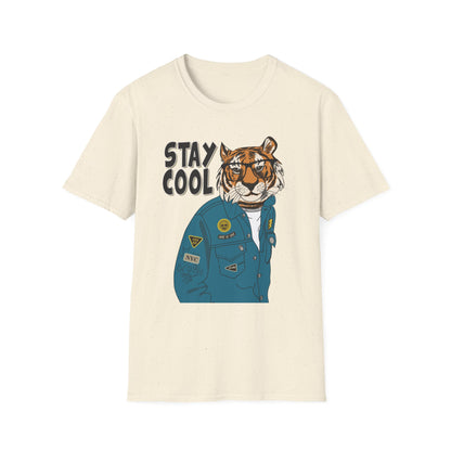 Cool Tiger Graphic T-Shirt | Stay Cool Tee, Unisex Sizes, Casual Wear, Gift for Animal Lovers, Everyday Style