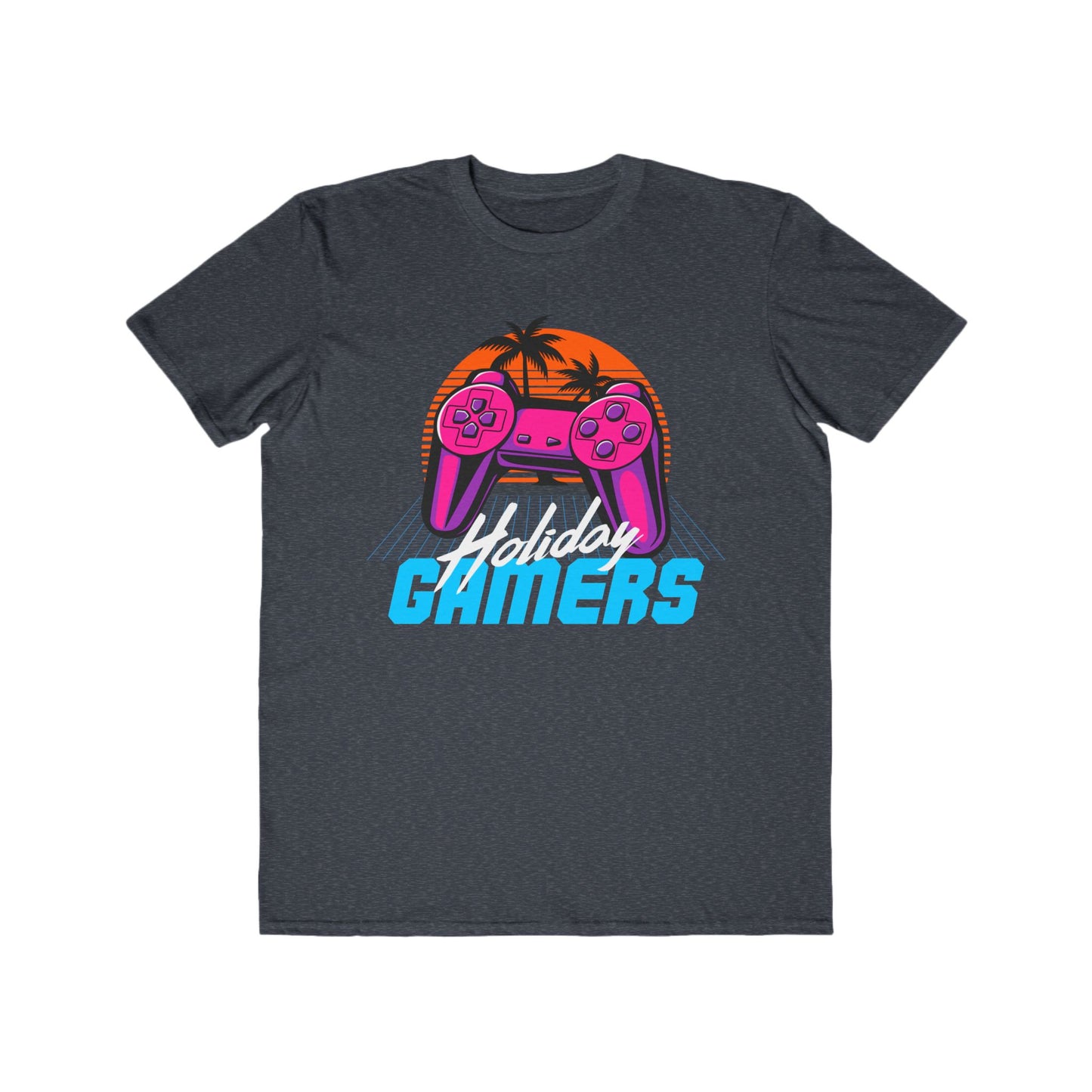 Men's Gaming Holiday Tee, Perfect for Gamers, Summer Vibes, Gift for Birthdays, Casual Wear, Collector's Item Heather Navy