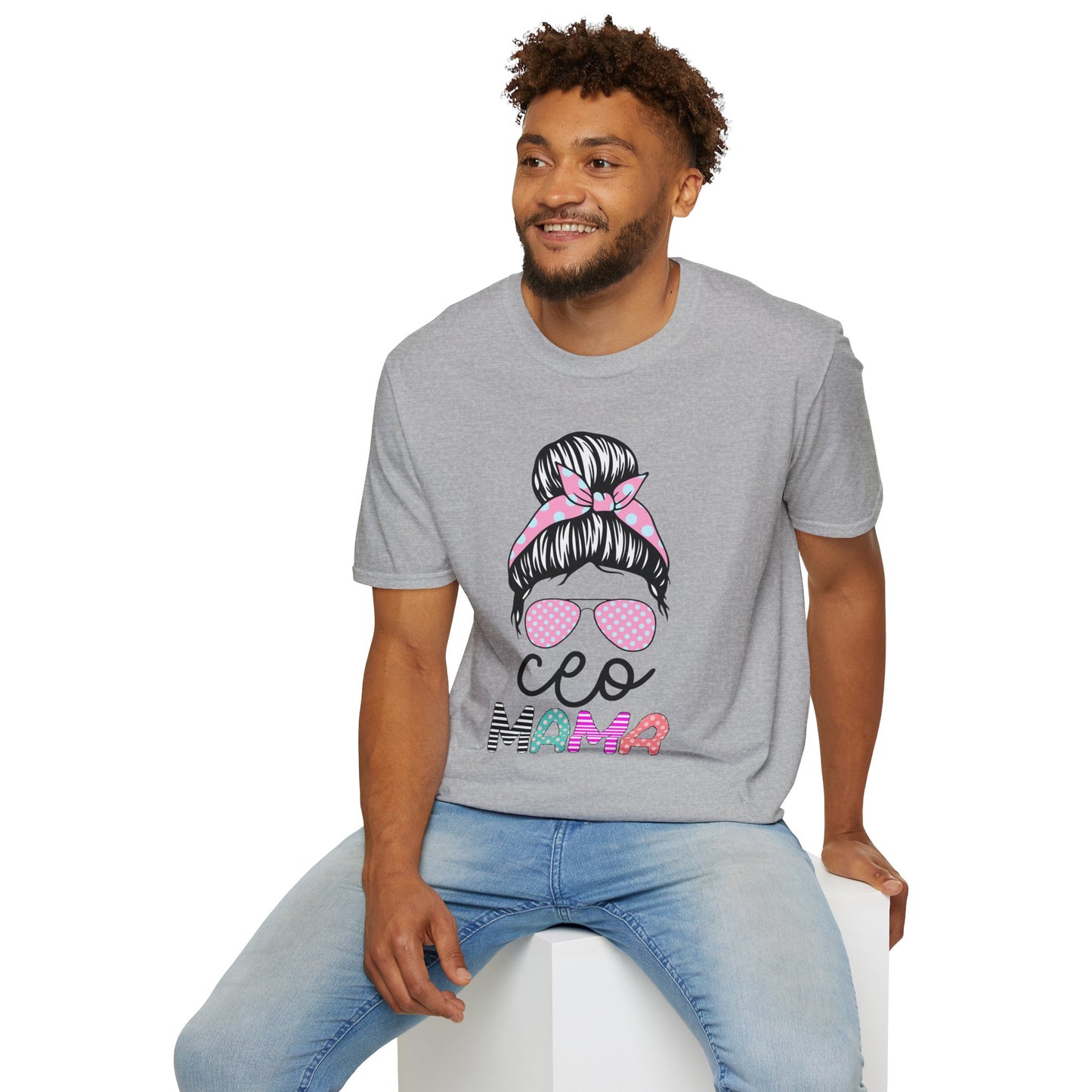 CEO Mama Graphic T-Shirt - Unisex Softstyle Tee, Perfect Gift for Mom, Birthday, Mother's Day, Casual Wear, Relaxed Fit