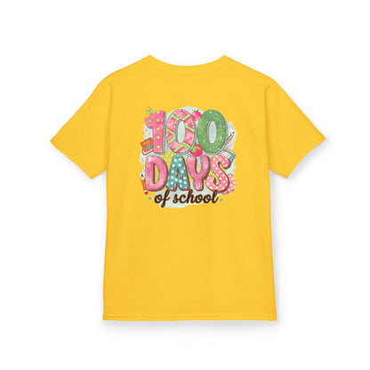 Kids 100 Days of School Tee, Fun t-shirt for kids, Milestone celebration shirt, Perfect for school events, Unique kids' apparel