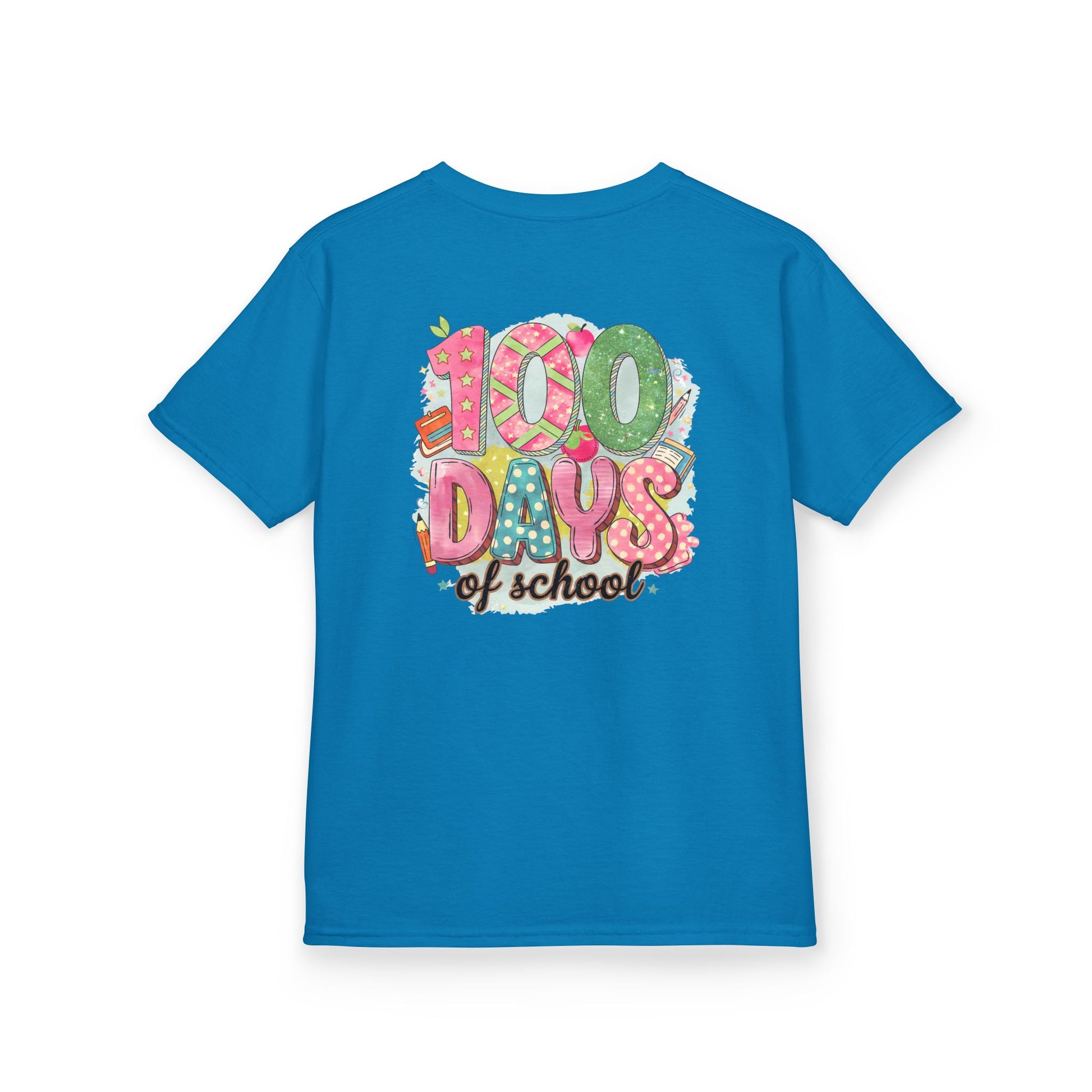 Kids 100 Days of School Tee, Fun t-shirt for kids, Milestone celebration shirt, Perfect for school events, Unique kids' apparel