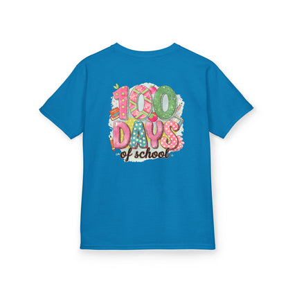 Kids 100 Days of School Tee, Fun t-shirt for kids, Milestone celebration shirt, Perfect for school events, Unique kids' apparel