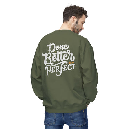 Motivational Fleece Sweatshirt: Cozy Crewneck, Perfect for Self-Care Days, Gift for Friends, Inspirational Quotes, Peer Encouragement
