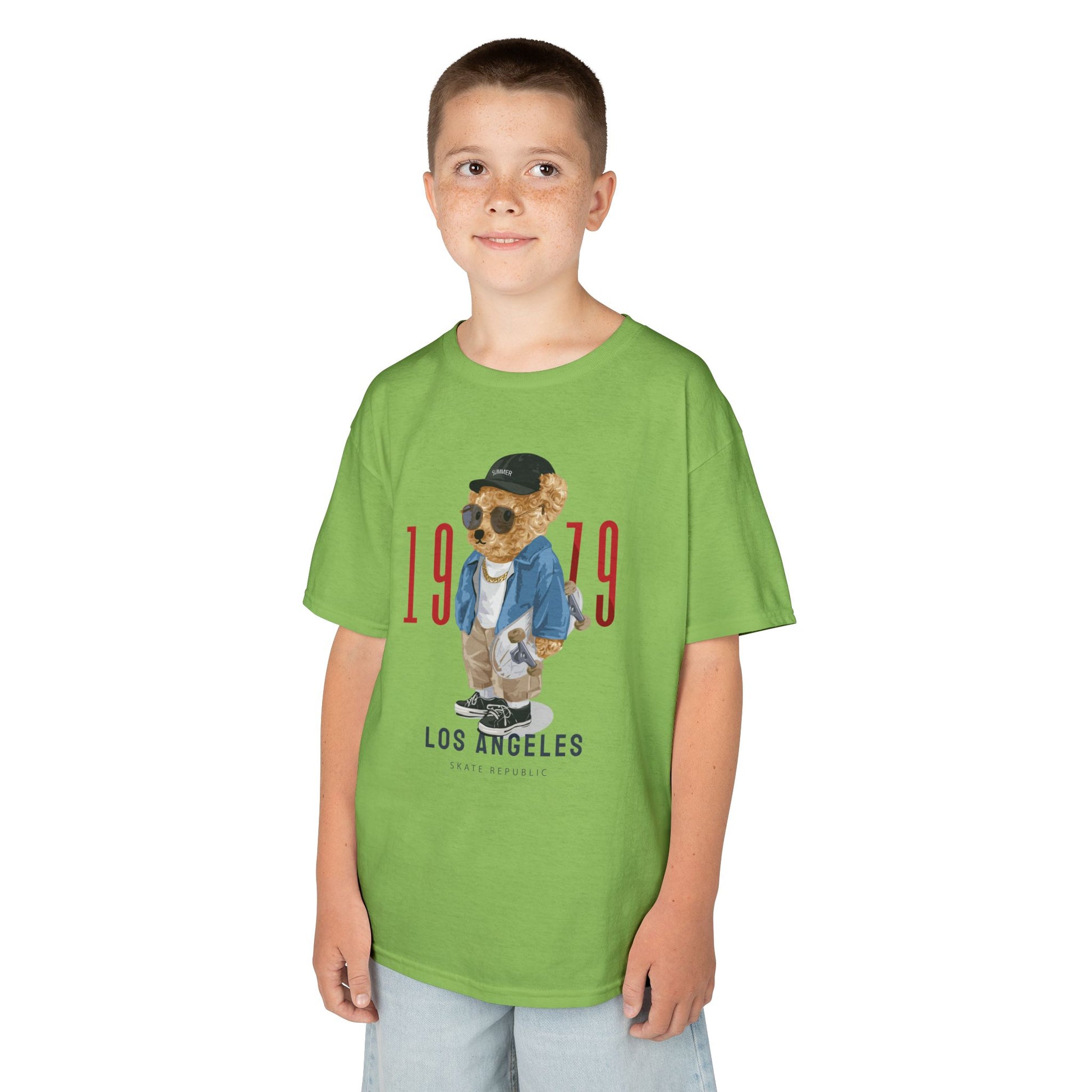 Vintage Kids Tee with Cool Bear Design, Fun Graphic T-Shirt, Cute Bear Apparel, Los Angeles 1979 Tee, Casual Everyday Wear