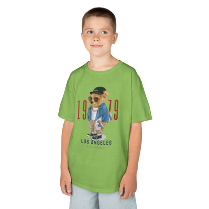 Vintage Kids Tee with Cool Bear Design, Fun Graphic T-Shirt, Cute Bear Apparel, Los Angeles 1979 Tee, Casual Everyday Wear