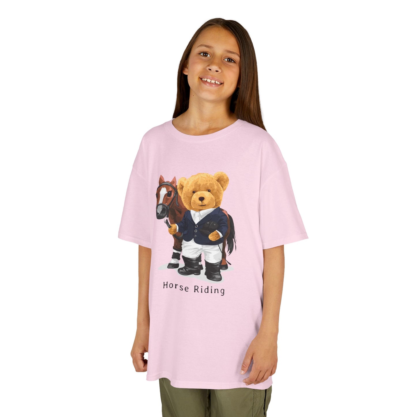 Kids Horse Riding Tee - Fun, Comfortable Cotton Shirt for Equestrian Lovers, Ideal for Birthdays, Gifts, Everyday Wear, Kids Apparel