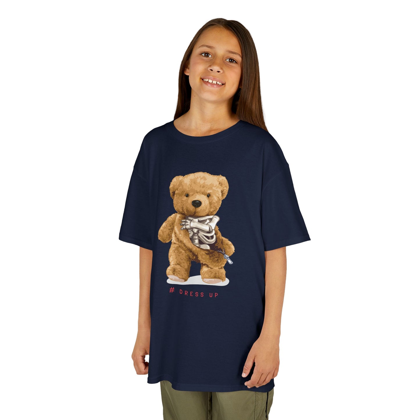 Cute Teddy Bear Kids Tee, Kids Cotton T-Shirt, Fun Graphic Tee, Childrens Holiday Gift, Soft Casual Wear