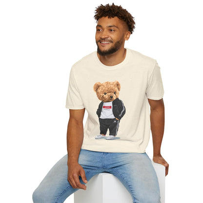 Casual Graphic Tee: Trendy Bear Design, Fun Unisex T-Shirt, Perfect for Gifts, Casual Wear, Everyday Style