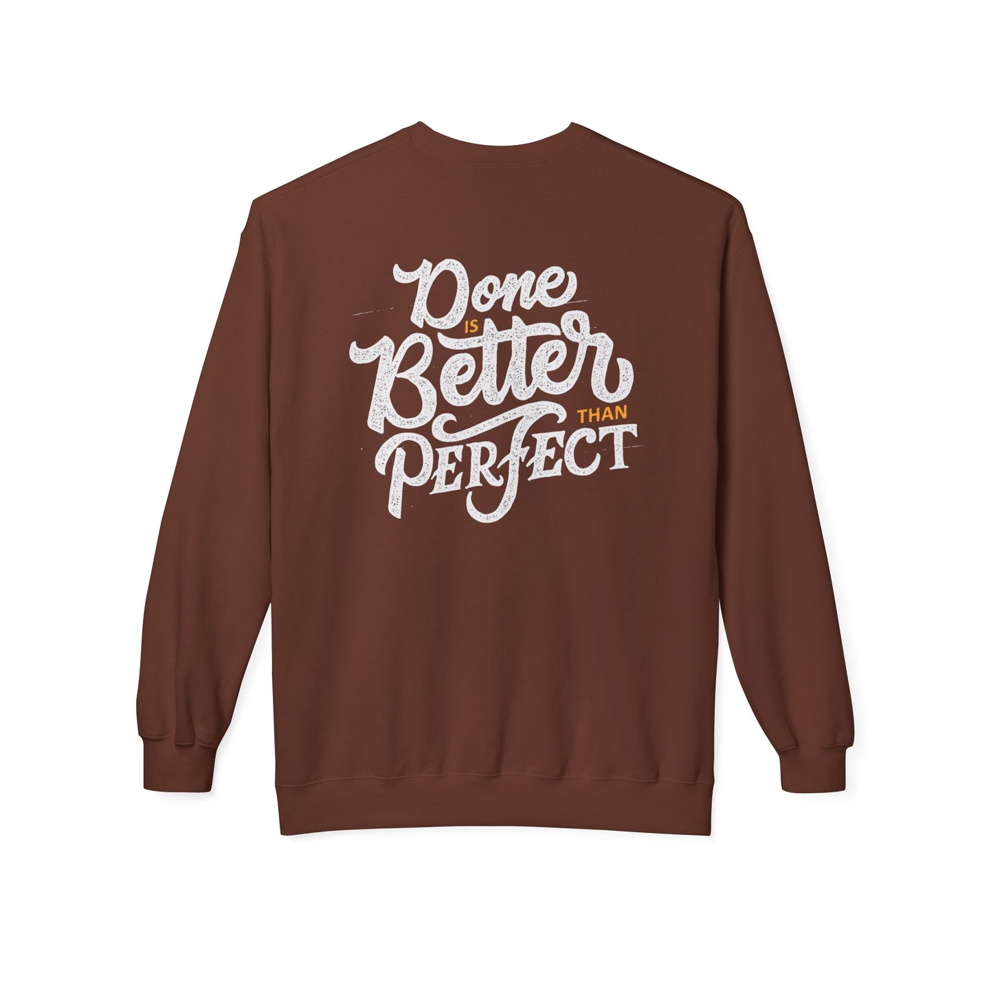 Motivational Fleece Sweatshirt: Cozy Crewneck, Perfect for Self-Care Days, Gift for Friends, Inspirational Quotes, Peer Encouragement