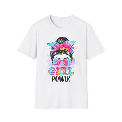 Colorful Girl Power T-Shirt | Cute Graphic Tee, Summer Fashion, Gift for Friends, Feminism Apparel, Casual Outfit